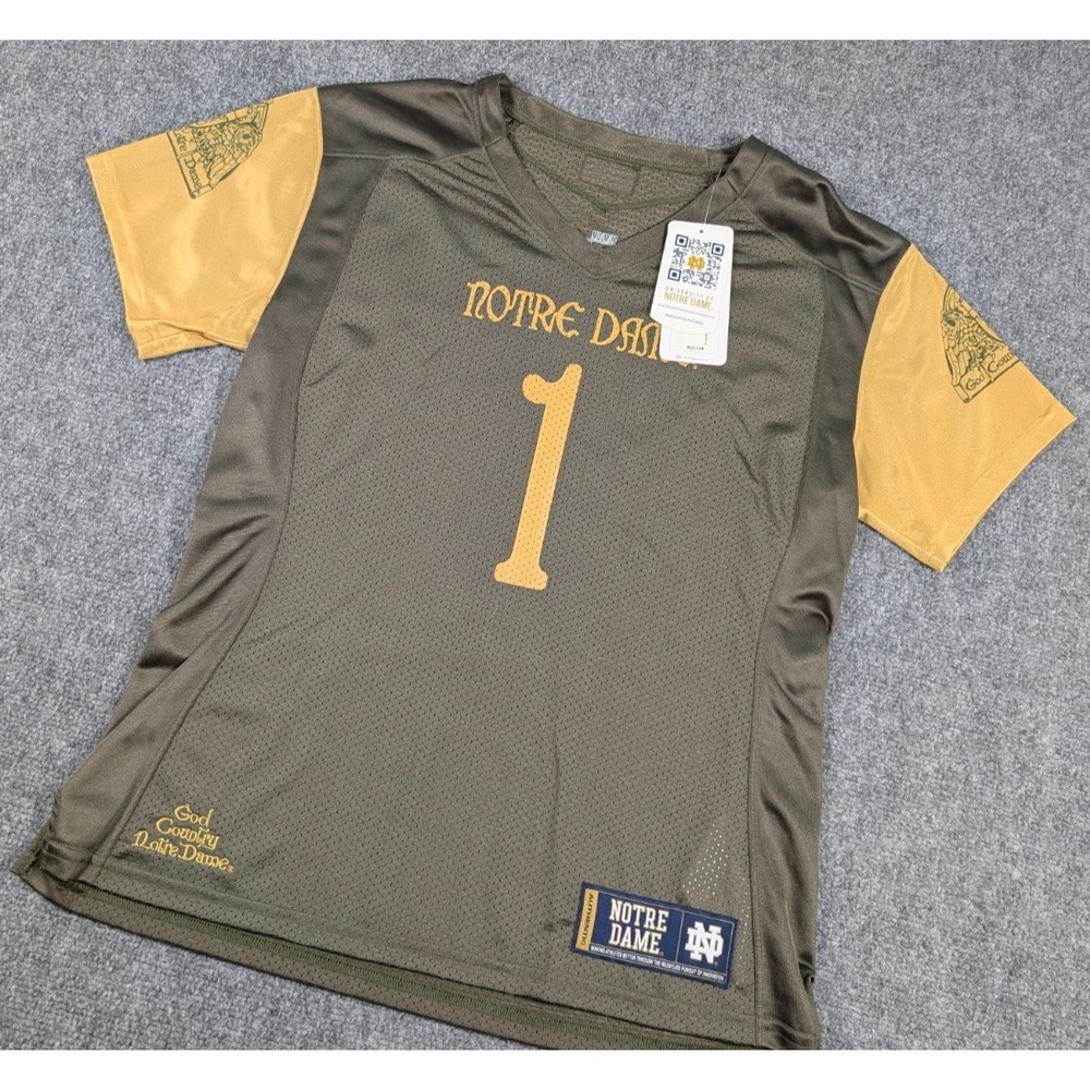 Notre Dame‎ Fighting Irish 2016 Under Armour Jersey Womens M Shamrock Series NWT